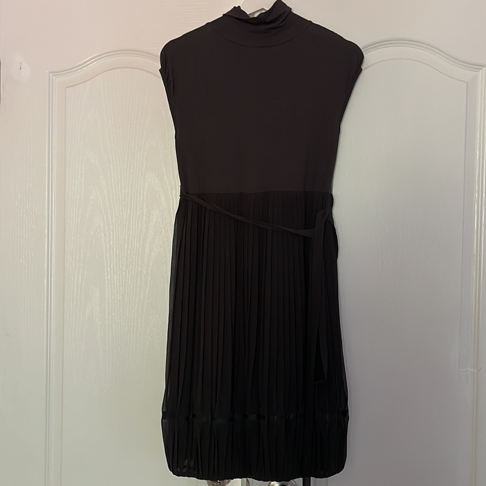 stylish cocoon designer gray plisse dress by French brand Cop.Copine